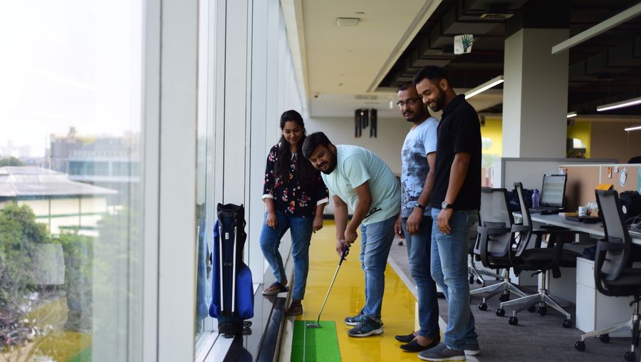 Where we play mini golf