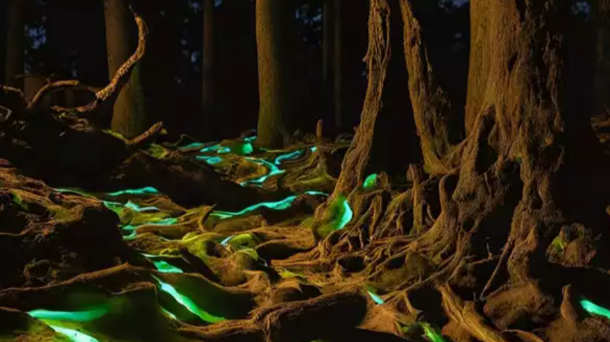 置物 glowing forest Say hello to glowing wood, the future of sustainable illumination