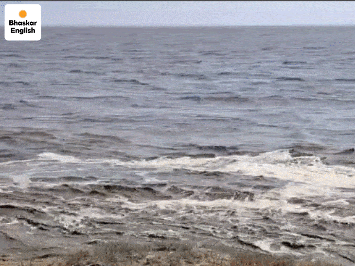 High waves rise again in Gujarat's Khambhat after 56 years; Fishermen ...