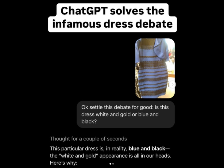 Blue-black or white-gold? The dress debate is over