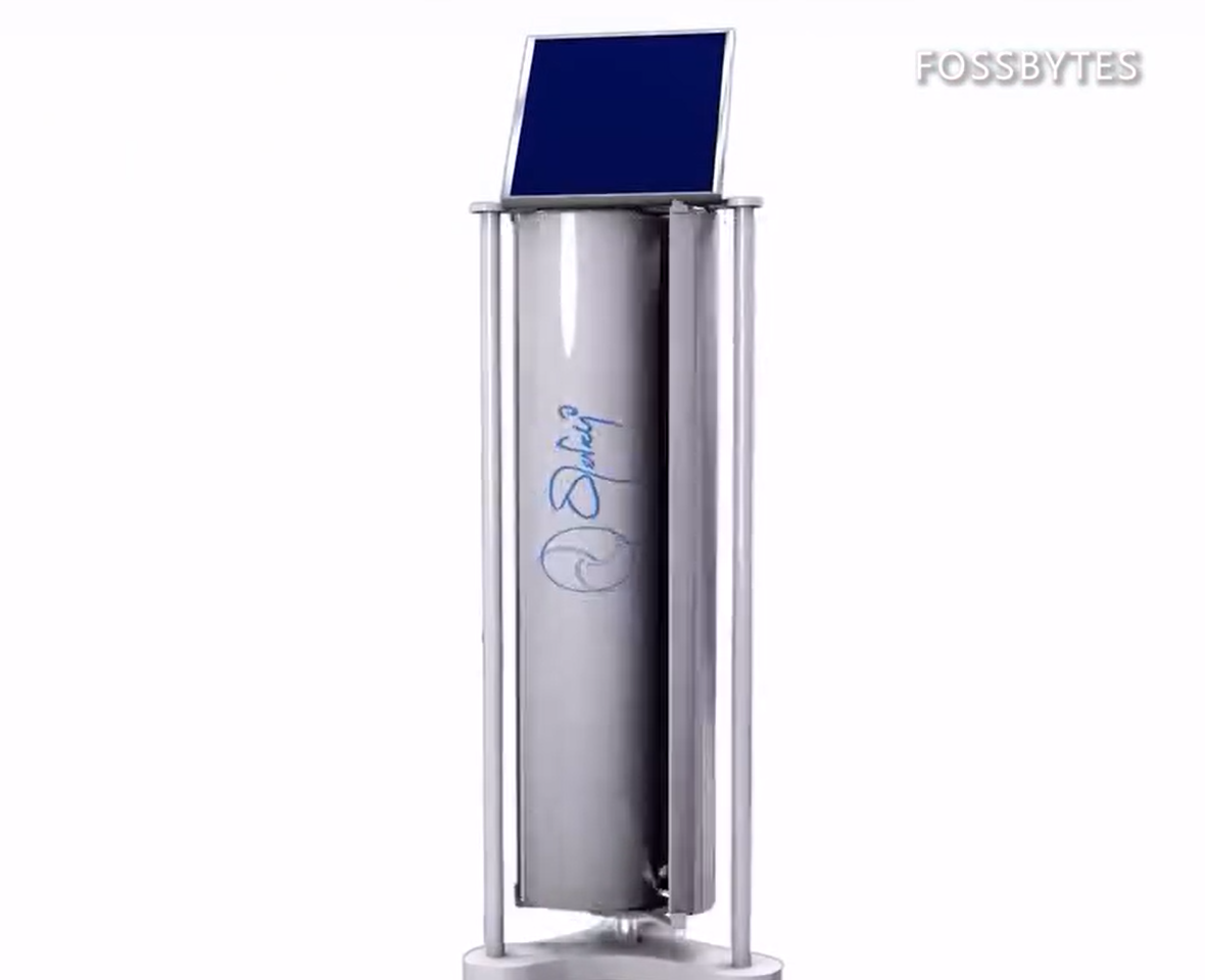 Turning wind from passing vehicles into electricity