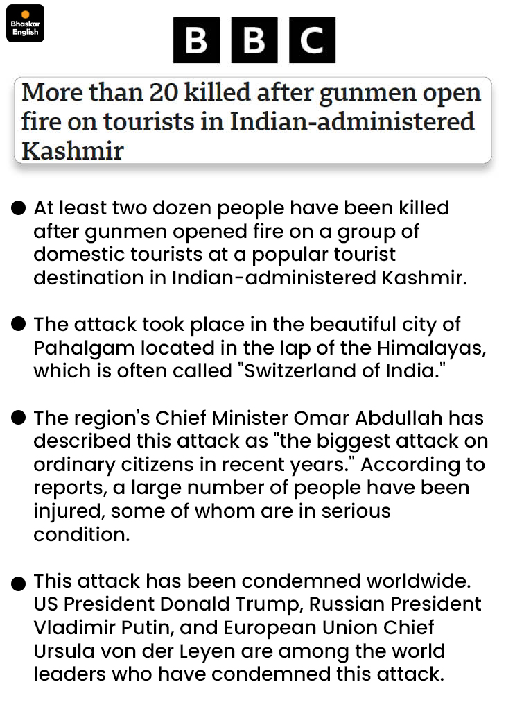 World media on Pahalgam terror attack Daily Mail reports 26-30 dead ...