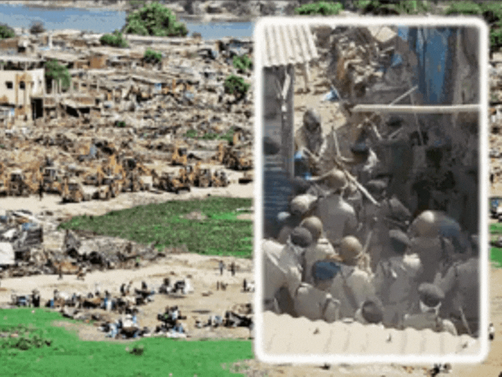 Demolition at Chandola Lake displaces hundreds: Over 4000 structures razed; locals allege no prior notice, demand alternative housing - Ahmedabad News | Bhaskar English