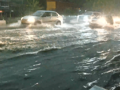 IMD Weather Update; Delhi heavy rain, thunderstorms | MP UP Rainfall  Forecast Warnings | Bhaskar English