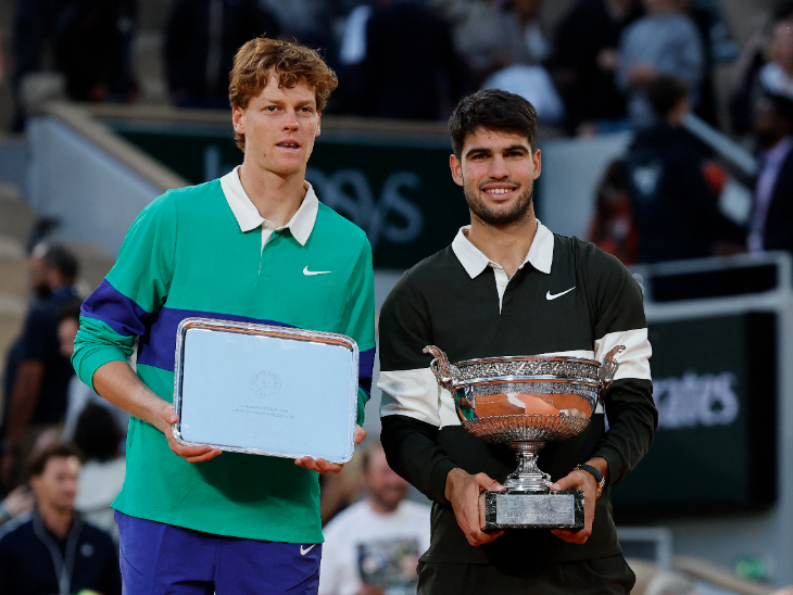 Carlos Alcaraz wins Roland Garros 2025 title: Spaniard earns fifth Grand  Slam crown, overcomes Jannik Sinner in gruelling five-set battle | Bhaskar  English