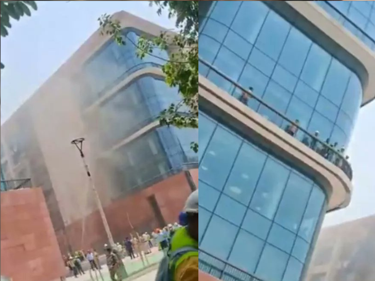 furniture catches fire at delhis ccs building Swift response by fire ...