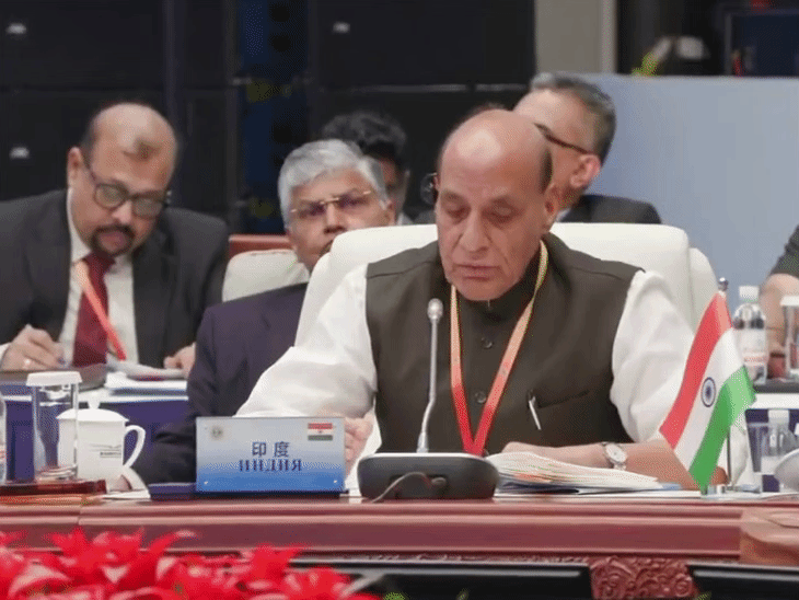 Rajnath Singh SCO Defence Minister Meet cross-border terrorism China  Qingdao India Op Sindoor | Khwaja Asif | Bhaskar English