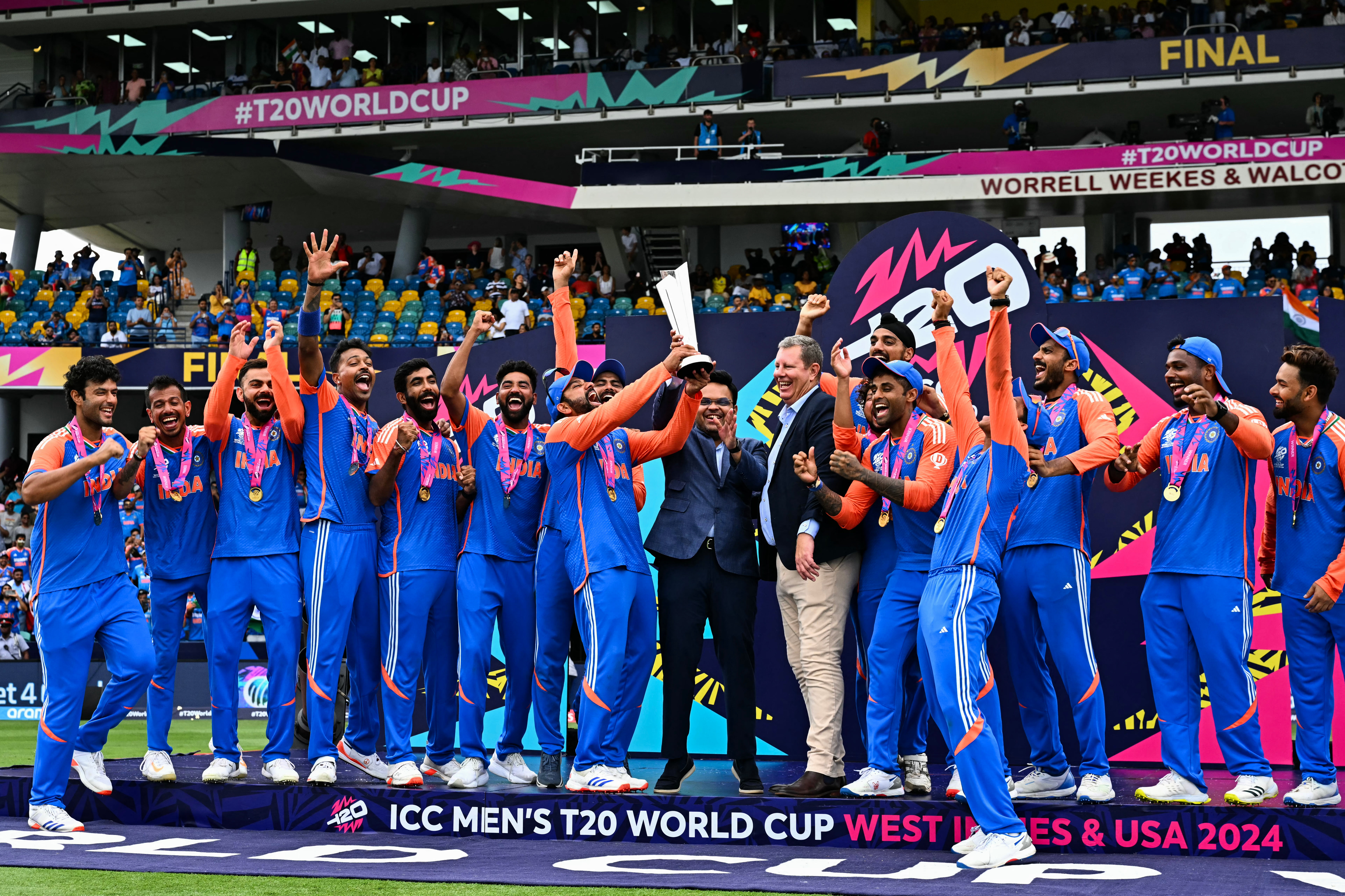 One year of India's 2024 T20 World Cup triumph: How the Men in Blue ended  an 11-year ICC drought and healed the heartbreak of 1.46 billion people |  Bhaskar English