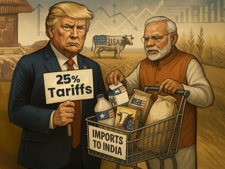 india-us-trade-ban-beef-fed-products-gm-crops-modi-trump-2025 | Bhaskar  English