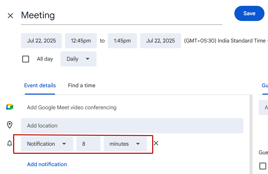 Never miss a meeting again with Google Calendar reminders