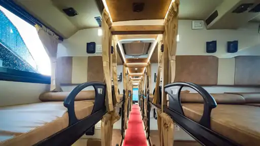 In an attempt to increase the number of seats, the gallery in sleeper buses is made smaller.