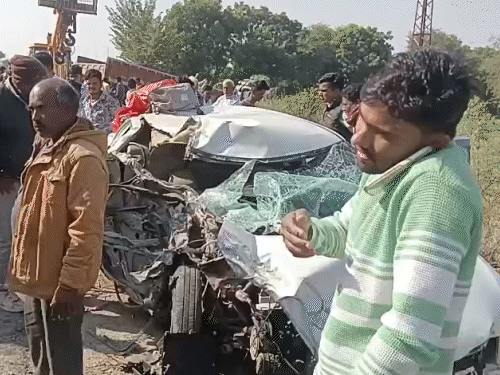 NRI groom dies five days after marriage, car collides with trailer ...