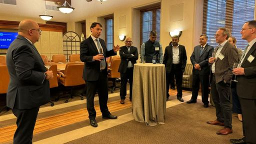 Brendan Lynch, the US Assistant Trade Representative, during discussions with Indian officials.