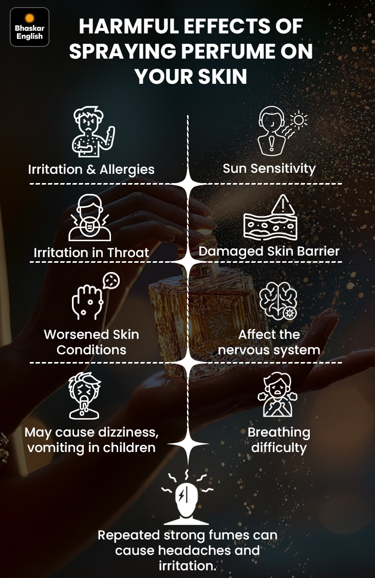 Pefume Rash How spraying perfume on neck and skin can be harmful?