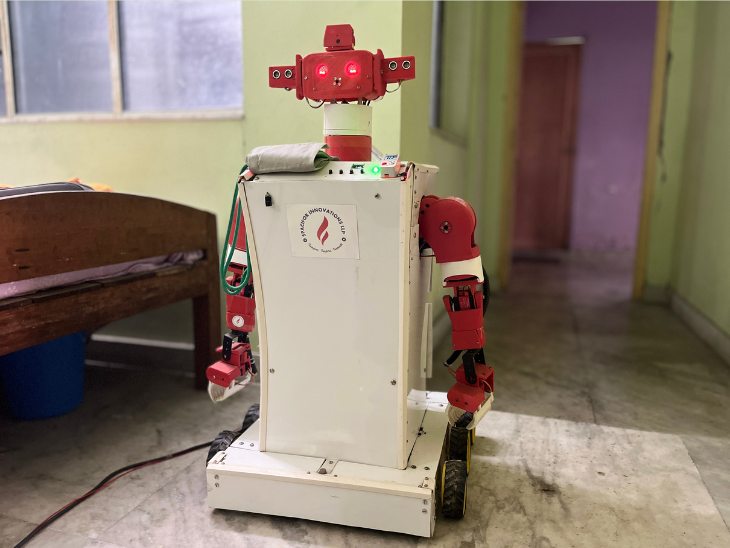 MedBot autonomously checks vital signs with precision.