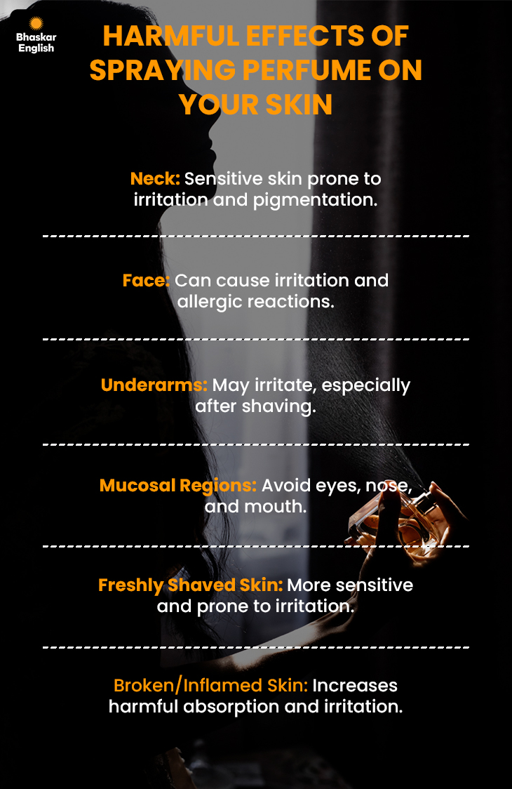 Pefume Rash How spraying perfume on neck and skin can be harmful?