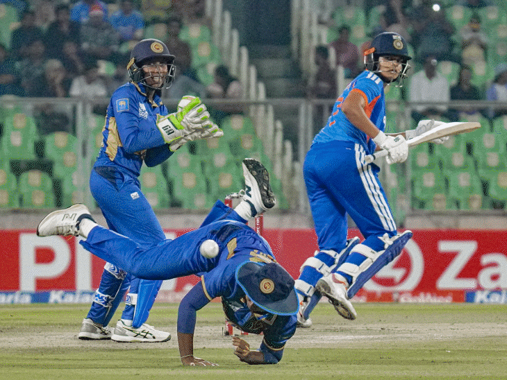 Shafali Verma's 79* guides India to 3-0 T20 series victory: Defeated Sri  Lanka by 8 wickets in 13.2 overs; Deepti bags 150th T20 wicket | Bhaskar  English
