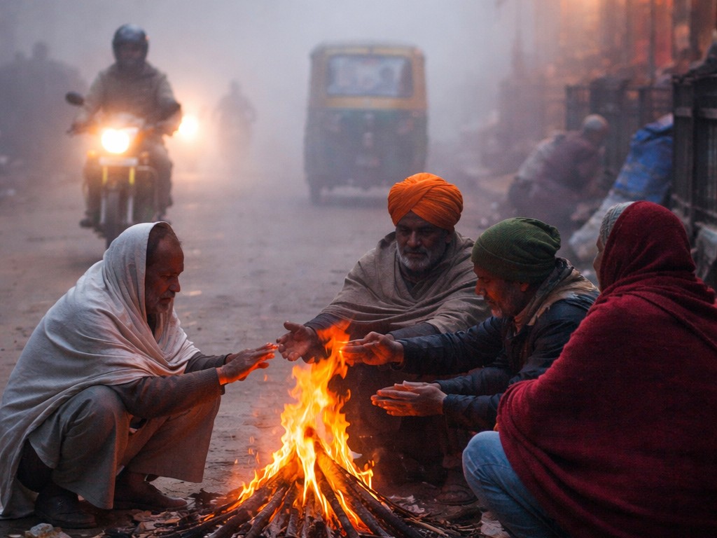 up shivers under dense fog cold wave warning 26 flights cancelled ...