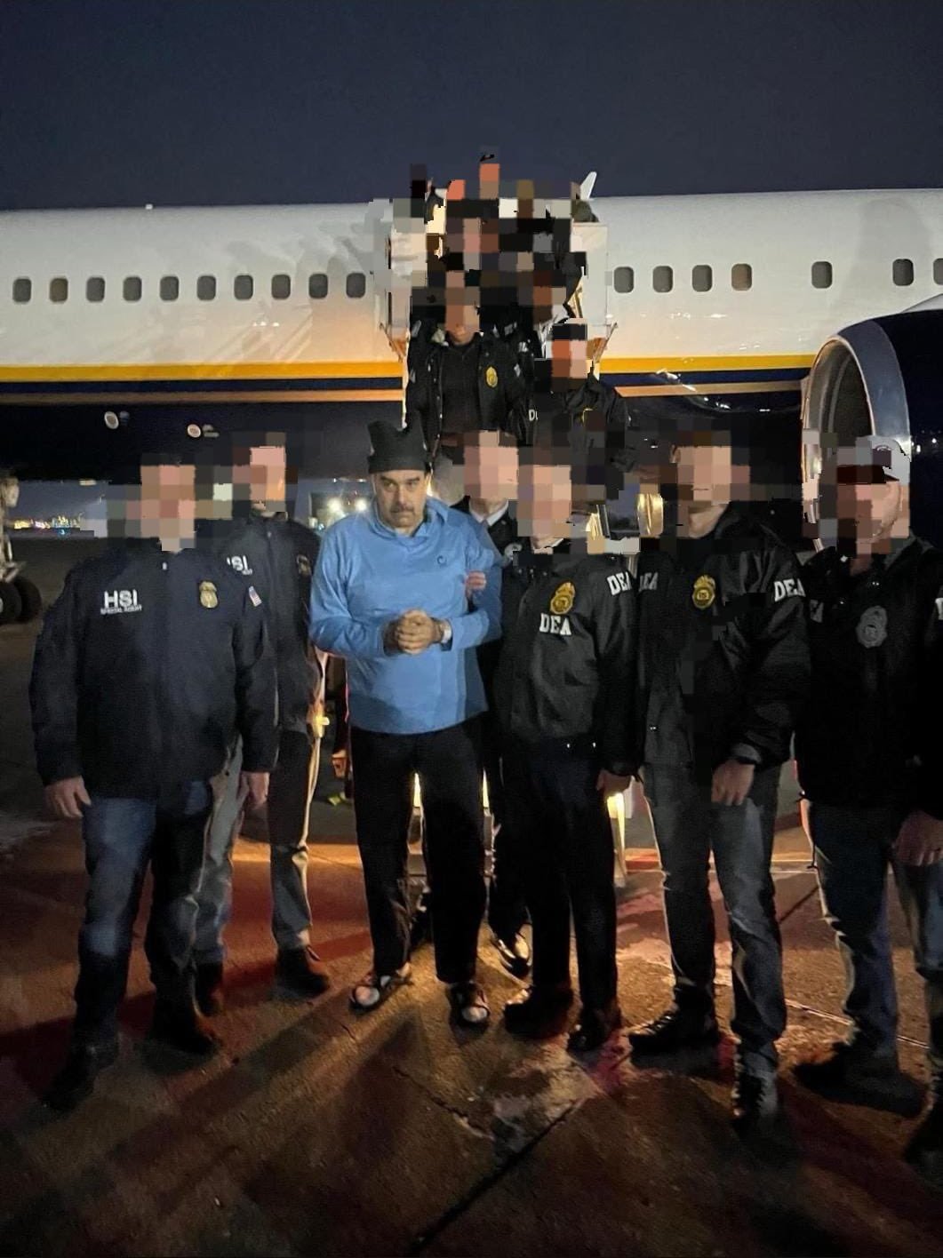 Maduro was brought to the Stuart Air National Guard Base in New York City.