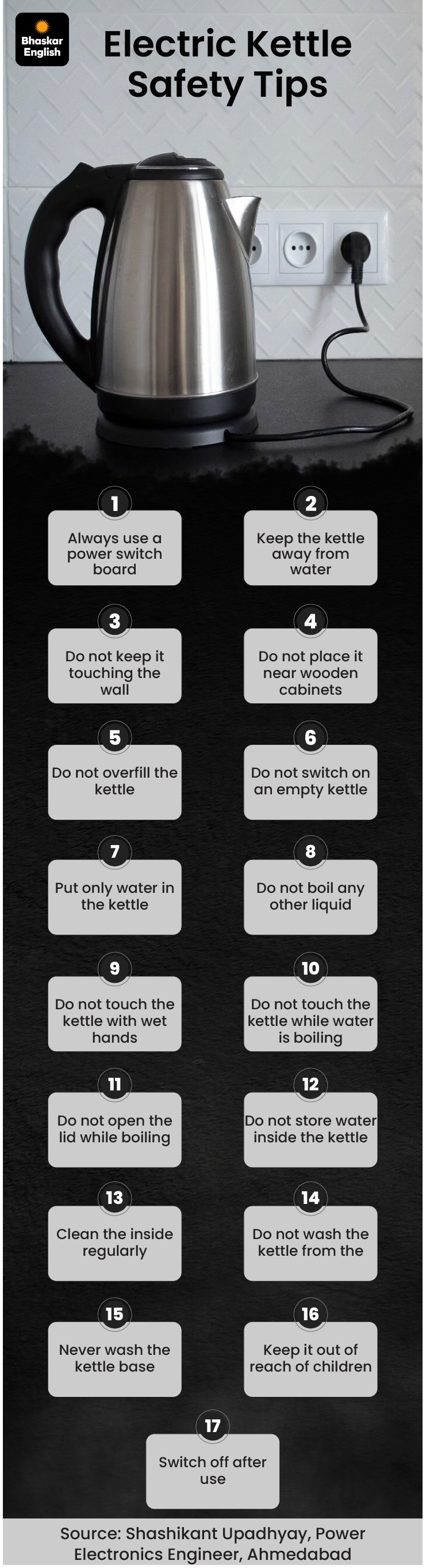 Electric Kettle Safety: 17 Tips, 12 Features to Check, Expert Cleaning