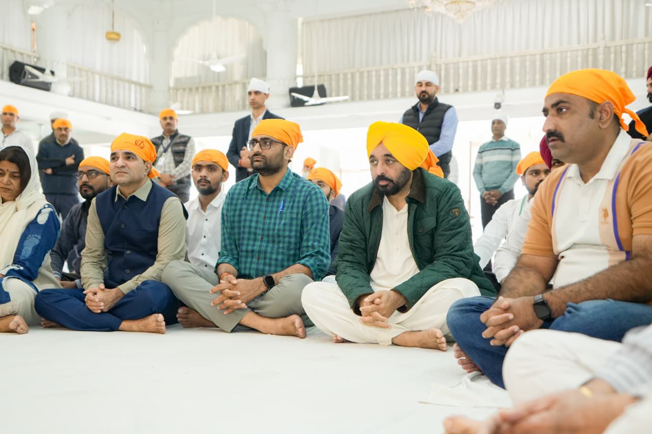 CM Bhagwant Mann in Ahmedabad, Gujarat