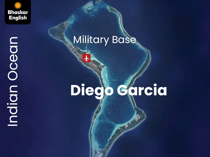 Diego Garcia is located in the Chagos Islands, where a common military base of Britain and America is present. - Bhaskar English