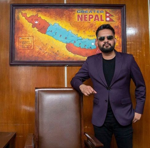 Balendra Shah had placed a map of Greater Nepal in his mayoral office, which showed some parts of India as part of Nepal.