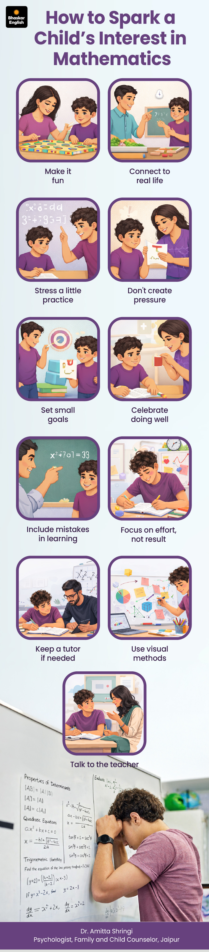 Math Fear in Son? Parenting Tips for Uttar Pradesh Mother | Dr. Amita ...