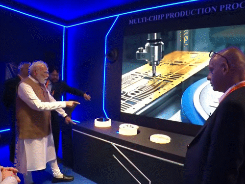 PM Modi Inaugurates 2nd Semiconductor Plant in Sanand; Projects Worth ₹20,000 Cr