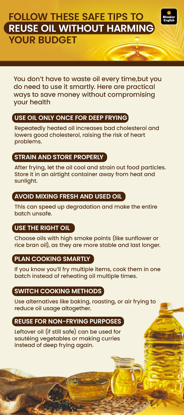 Reused Cooking Oil Side Effects Explained; Health Risks | Reheated Oil ...