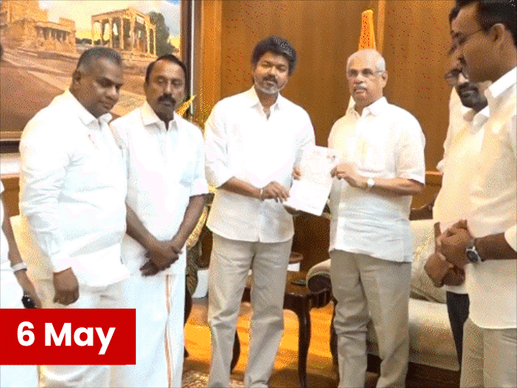 Tamil Nadu Govt Formation: 113 MLAs Support | Vijay Meets Governor