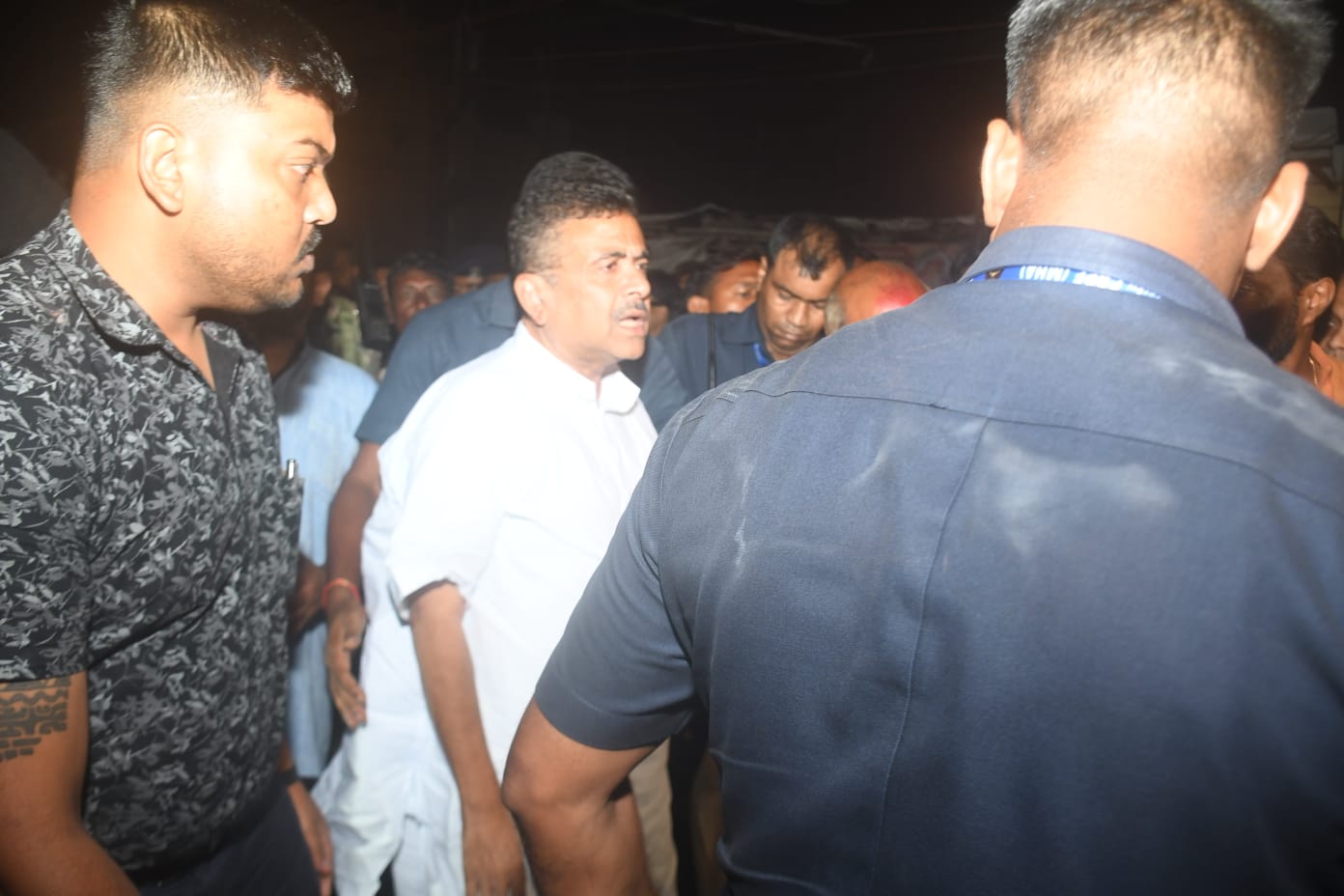 Suvendu Adhikari reaches the spot