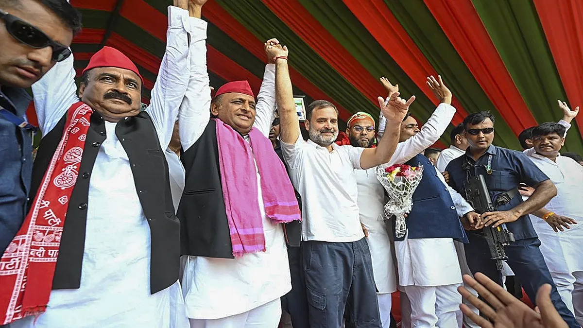 In the 2024 Lok Sabha elections, the Samajwadi Party–Congress alliance made significant gains in Uttar Pradesh, cutting into the BJP’s dominance in the state. (Photo: PTI)