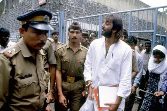 When Sanjay Dutt was arrested.