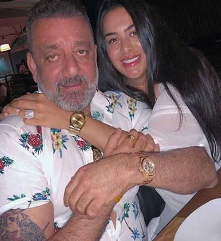 Sanjay Dutt with his daughter Trishala.