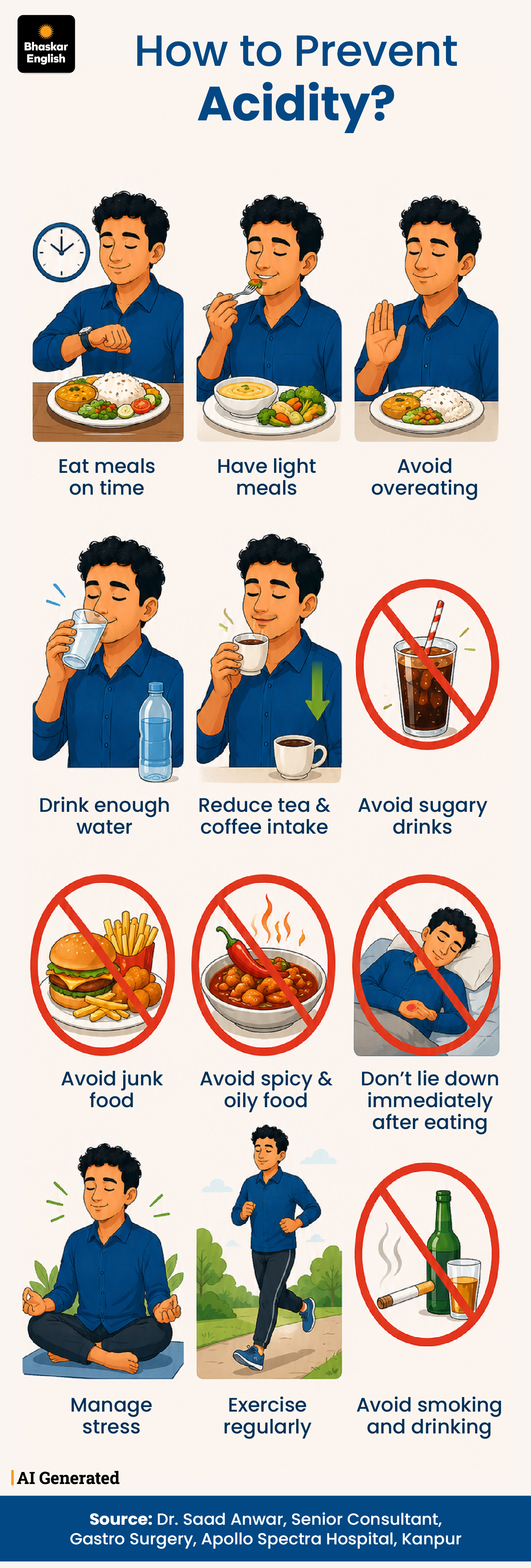 Acidity in Summer: Doctor Explains Causes & 9 Remedies
