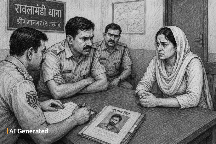 Police interrogated Gurmeet's wife Satwinder Kaur multiple times.