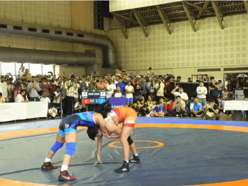 Vinesh Phogat kept Jyoti under pressure with chokehold