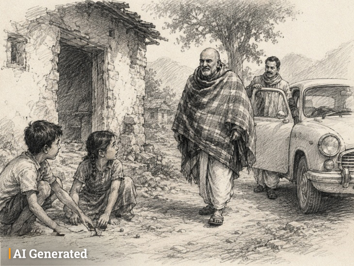 कैंची धाम की स्थापना से जुड़ा वह ऐतिहासिक क्षण, जब कंबल में लिपटे नीम करोली बाबा पहली बार कैंची पहुंचे।