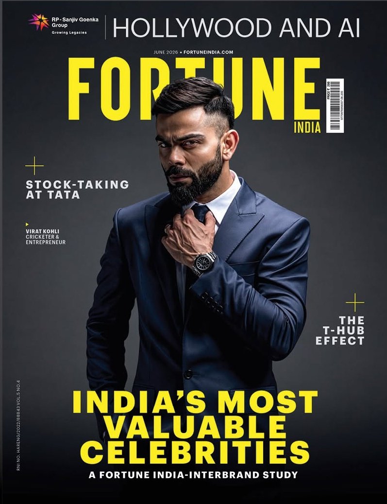 Fortune India magazine cover for Virat Kohli (Credits: X)