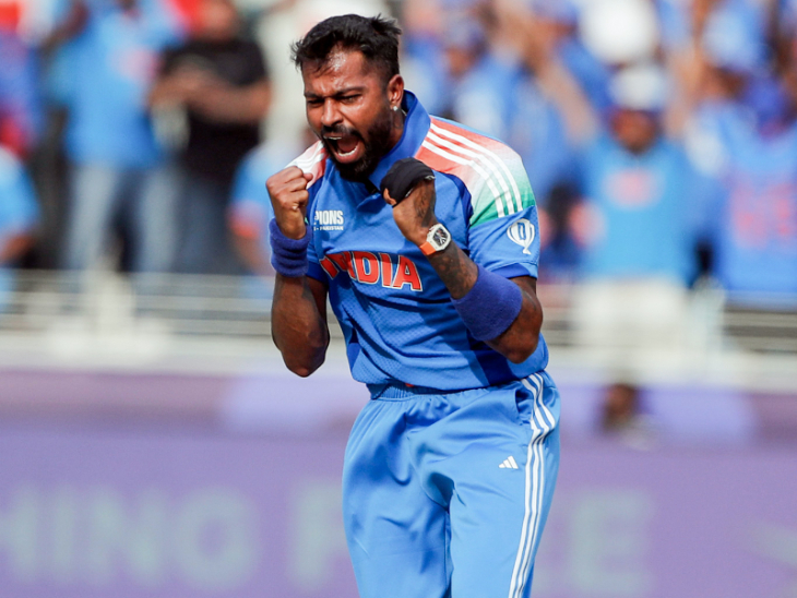 Hardik Pandya during the Champions Trophy. (Photo Credit: PTI)