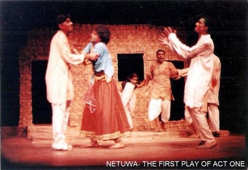 He even practiced wearing a lehenga and blouse for the play.