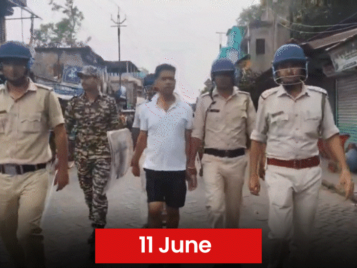 जहांगीर खान की गिरफ्तारी के बाद पुलिस ने उसे कई बार फाल्टा इलाके में परेड करायी थी. - भास्कर इंग्लिश