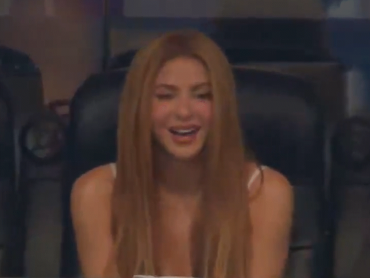 Shakira in stands during Argentina vs Austria match (Credits: X)