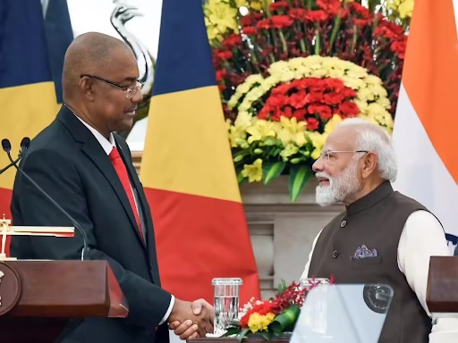 प्रधान मंत्री नरेंद्र मोदी और सेशेल्स के राष्ट्रपति डॉ. पैट्रिक हर्मिनी के बीच पहली आधिकारिक द्विपक्षीय बैठक 9 फरवरी, 2026 को नई दिल्ली के हैदराबाद हाउस में हुई। राष्ट्रपति (अक्टूबर 2025) बनने के बाद हर्मिनी की यह पहली भारत यात्रा थी। - भास्कर इंग्लिश