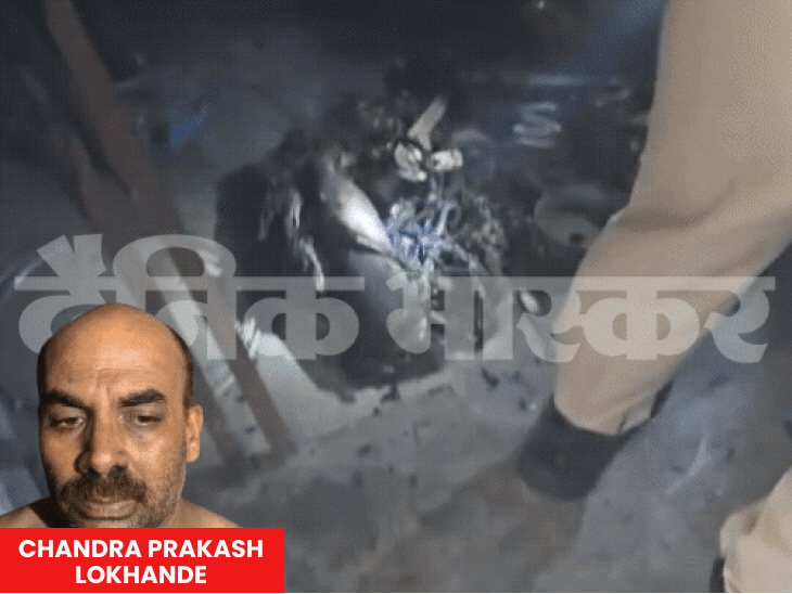 वीडियो में दिख रहा है कि आरोपियों ने लॉकर रूम में तोड़फोड़ की. फिर दस्तावेजों में आग लगा दी. - भास्कर इंग्लिश