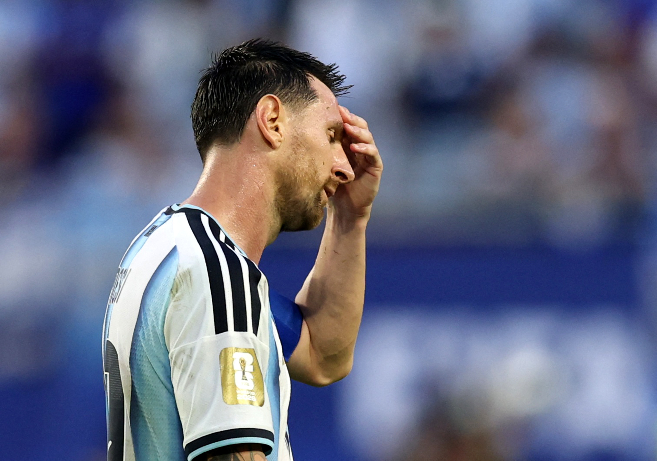 Lionel Messi was left disappointed after missing chance to score a goal against Cape Verde (Credits: Reuters)