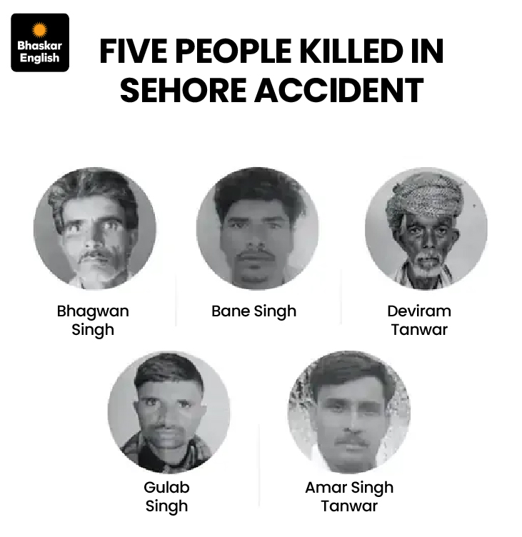 ट्रक की टक्कर से बोलेरो पूरी तरह क्षतिग्रस्त हो गई। शव वाहन में फंसे हुए थे।