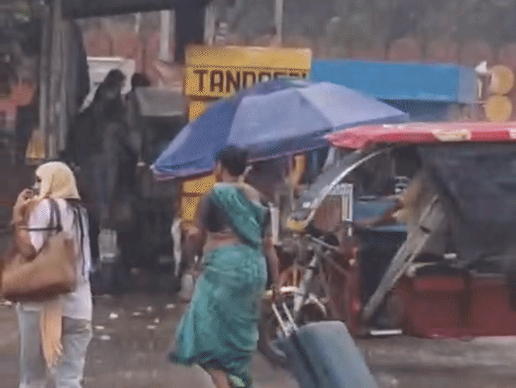 ग्वालियर में शुक्रवार शाम को जोरदार बारिश हुई. - भास्कर इंग्लिश