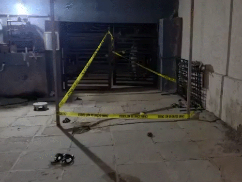 This is the house of the accused where he murdered his wife and children.